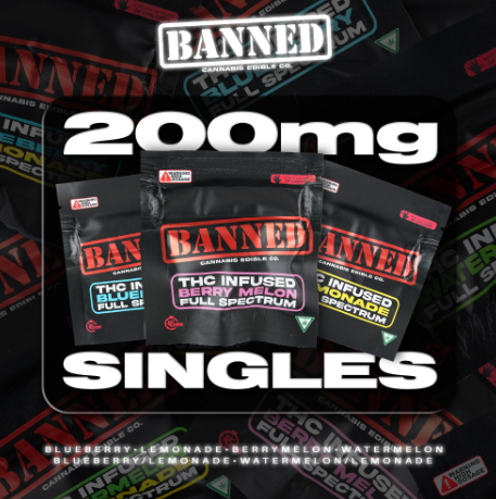 Banned - Watermelon Lemonade - 200mg Single Gummy