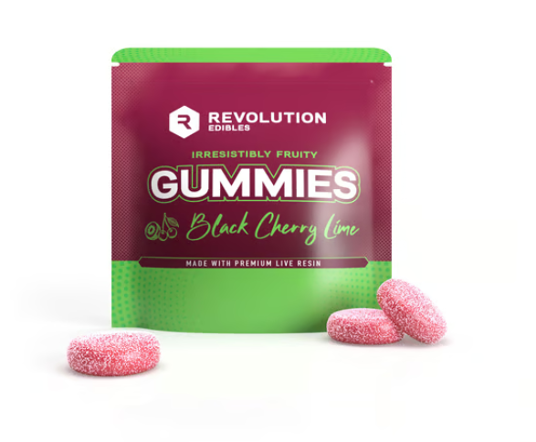Black Cherry Lime - Hybrid - Live Resin - Gummies -100mg (10pk)