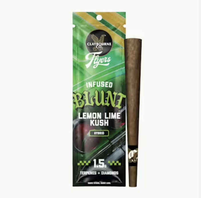 Lemon Lime Kush Blunt | Diamond + Terpene Infused | 1.5g