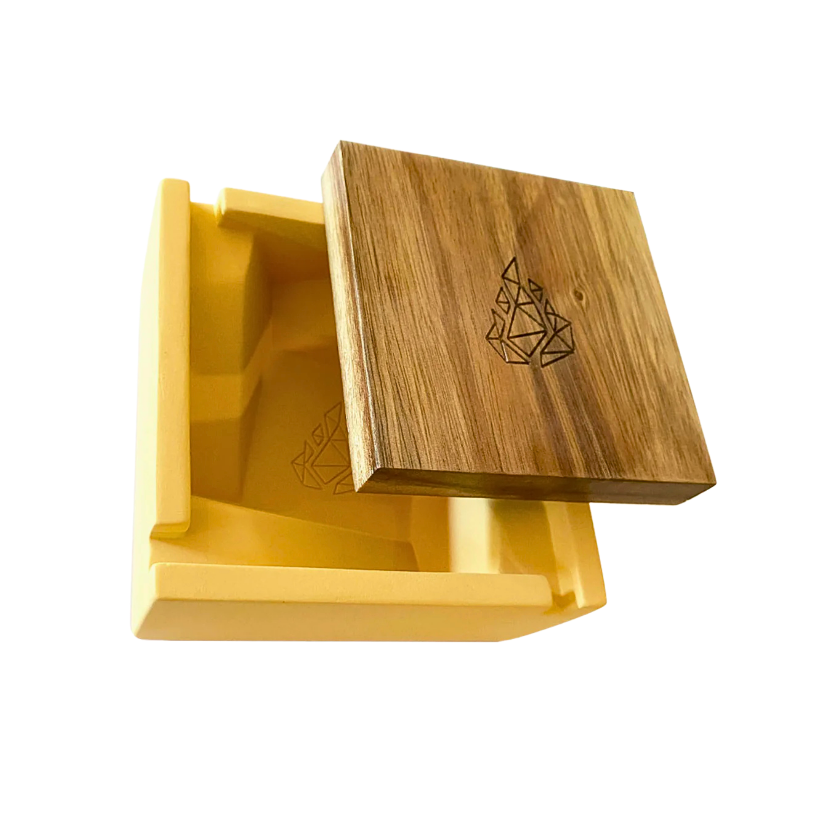 Briq Concrete Ashtray Yellow