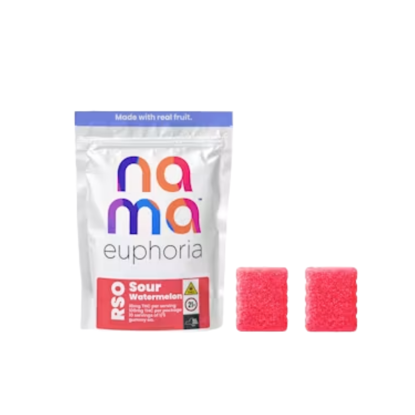 Nama - Euphoria: Sour Watermelon RSO Gummies 2pk - 100mg