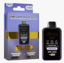 Mitten Extracts Disposable 2-In-1 Flip - Permanent Marker | Blueberry Muffin