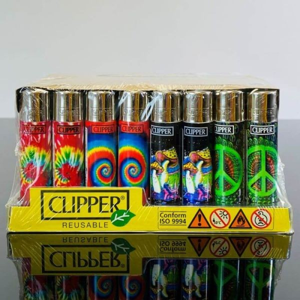 Clipper - Large Lighter- Assorted Psychedelic Design