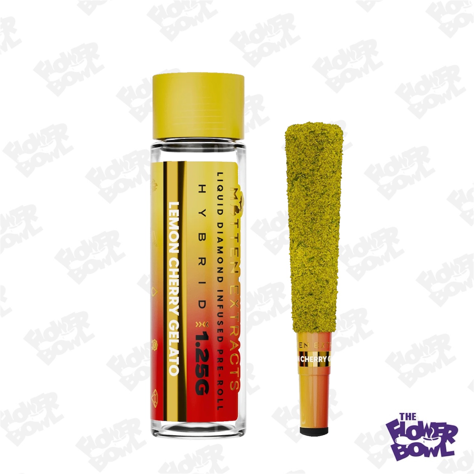Mitten Extracts: Lemon Cherry Gelato (H) 1.25G Infused Preroll