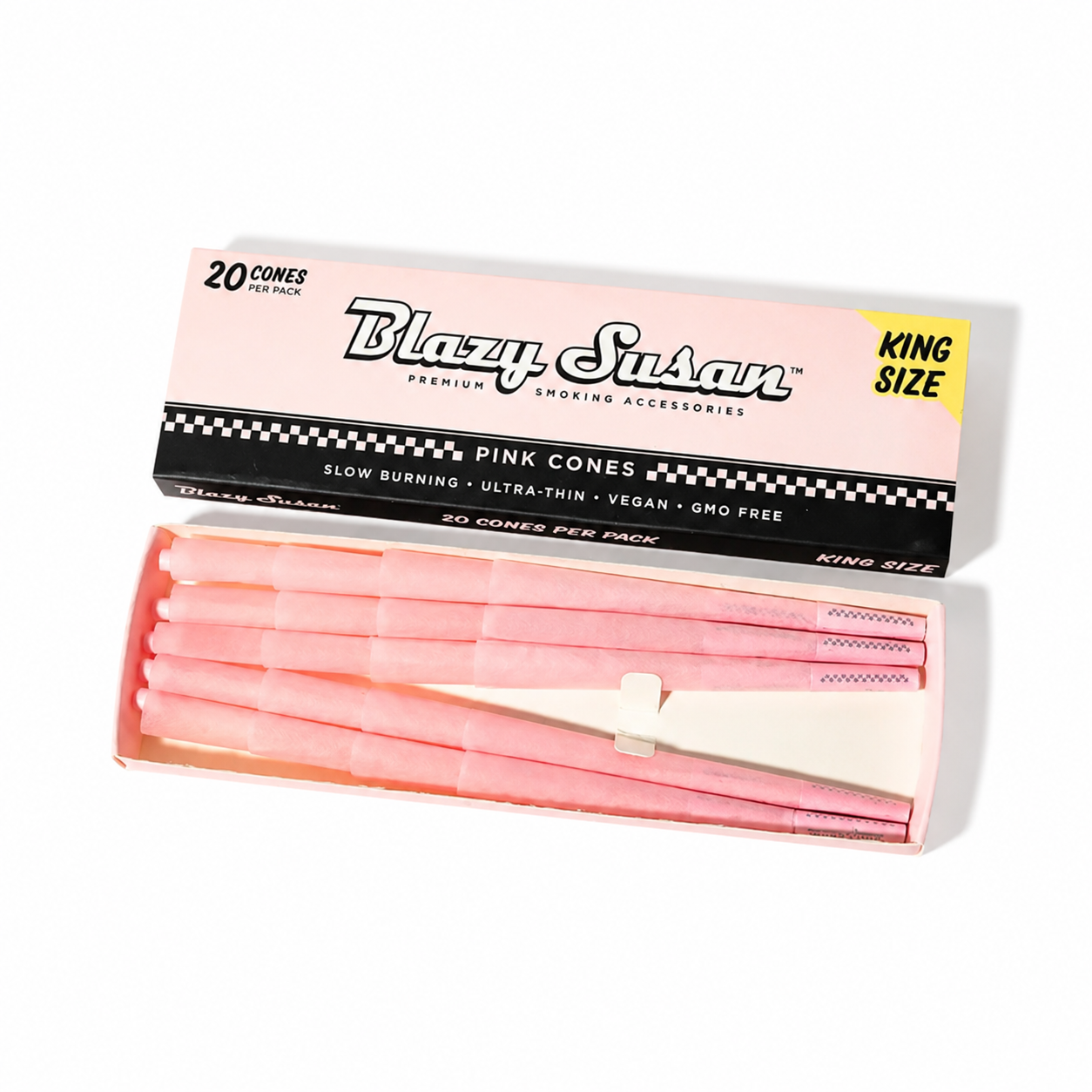 BLAZY SUSAN - PINK CONES - 1 1/4- 20PK