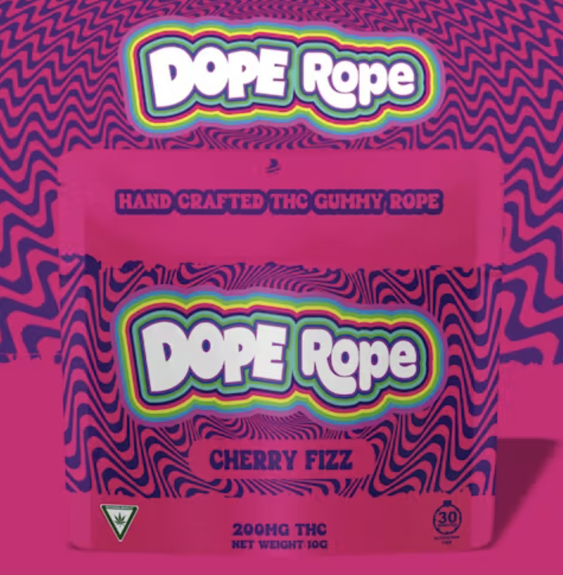 Dope Rope: Cherry Fizz 200MG Gummy