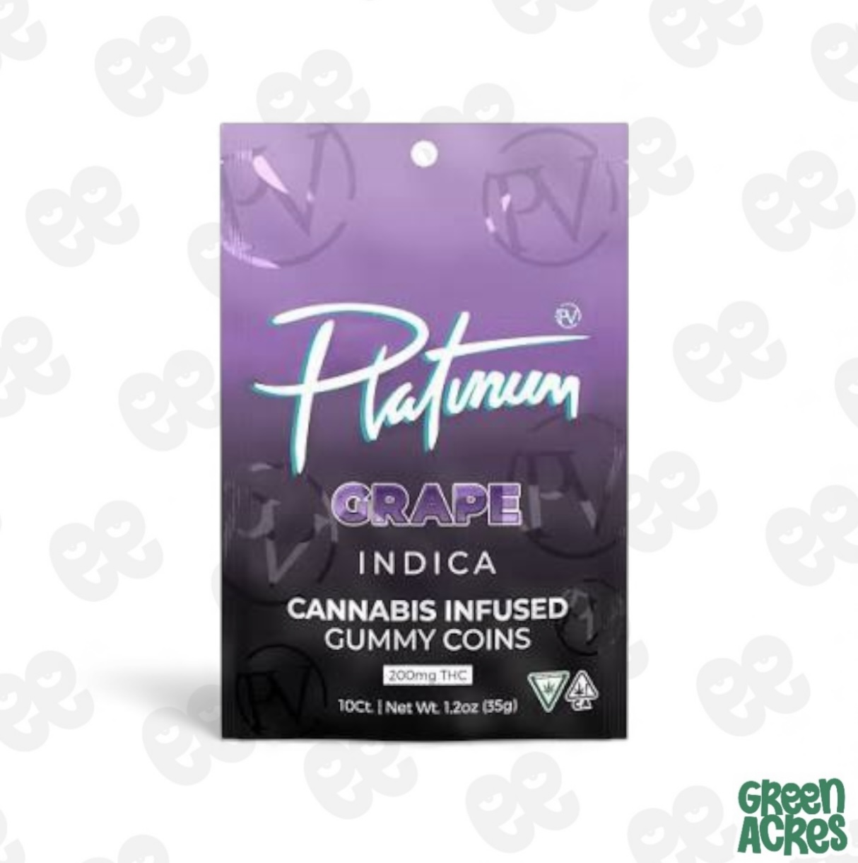 Platinum: Grape 200MG Gummies (I)
