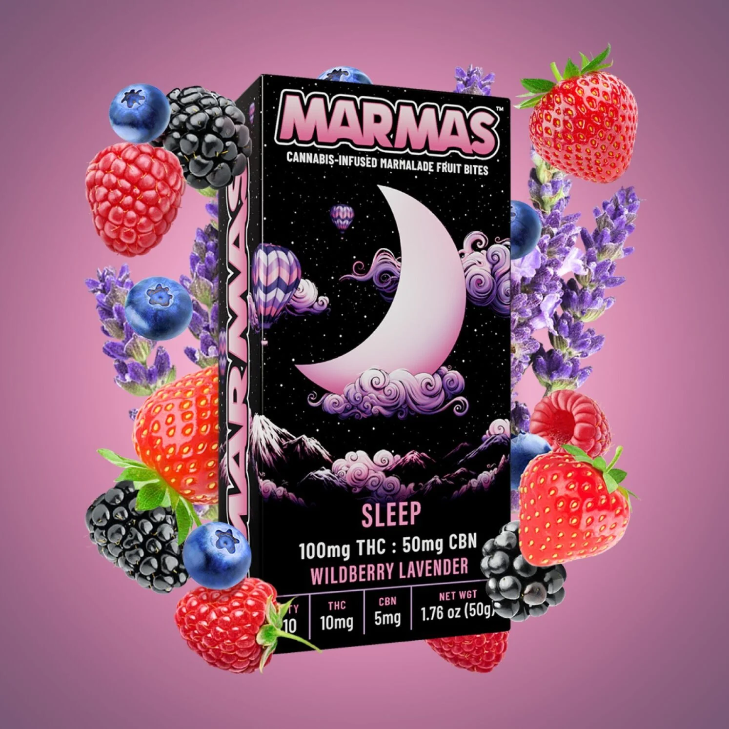 Wildberry Lavender 1:2 CBN Gummies | 10-pack