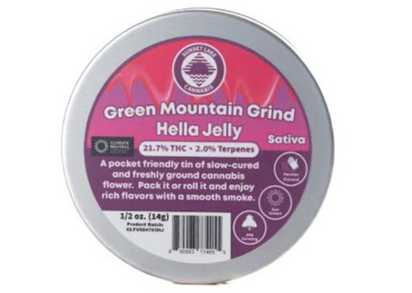 Sunset Lake | Green Mountain Grind | Hella Jelly Pre-Ground Flower