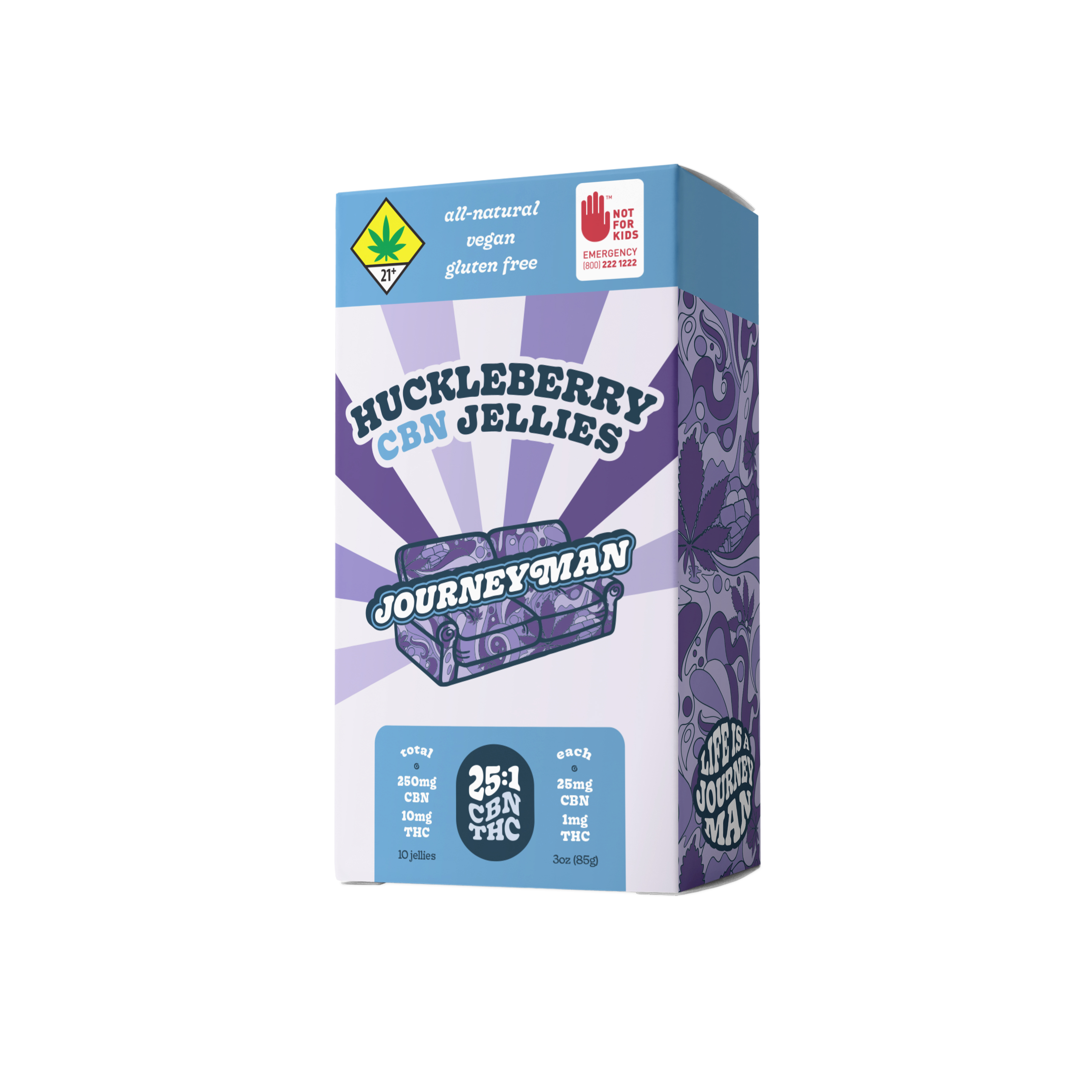 25:1 Huckleberry CBN Jellies (250mg CBN/10mg THC) (DOH) at 2020