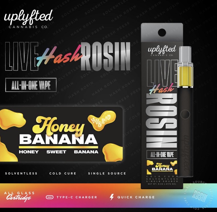 Uplyfted Honey Banana Live Rosin 0.5g