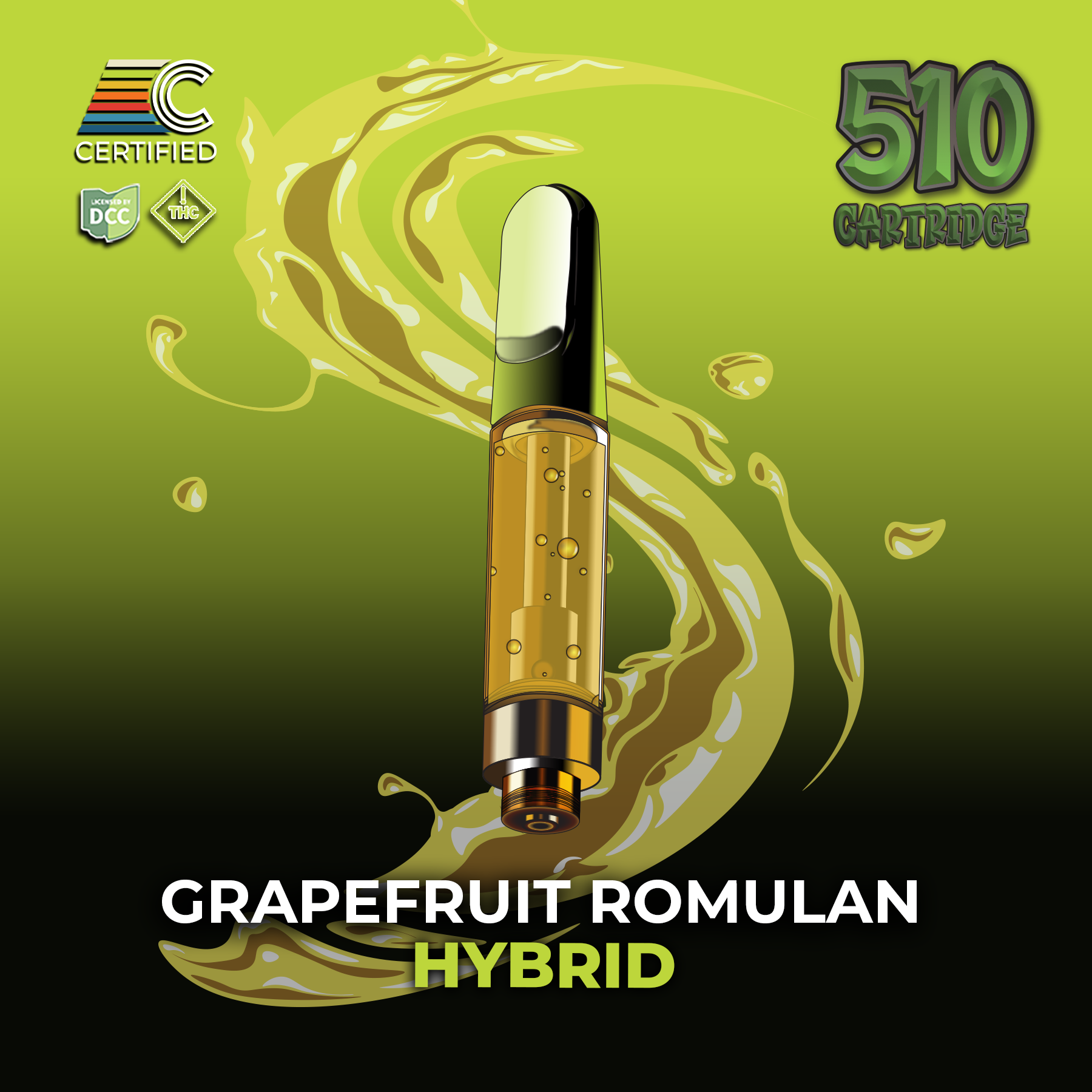 Certified Cultivators | Grapefruit Romulan (Distillate) Cart | 1g | Hybrid