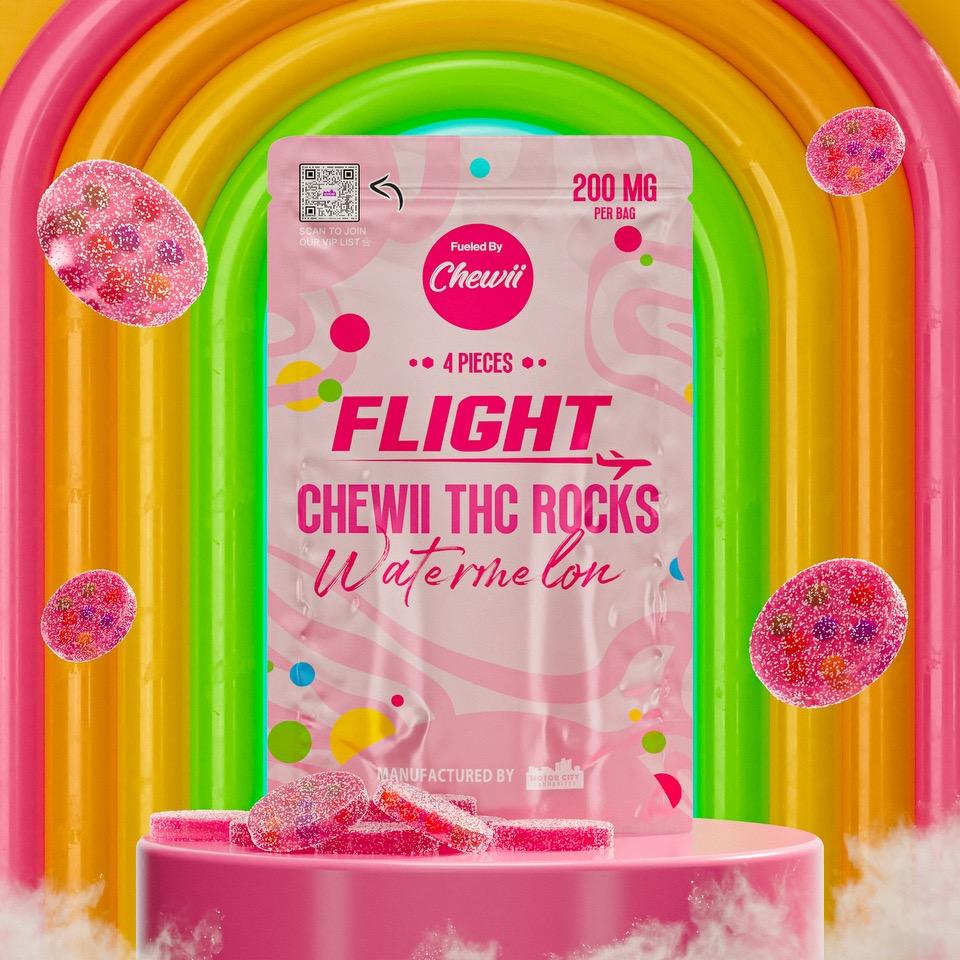 FLIGHT | WATERMELON THC ROCKS | GUMMIES | 200MG | REC