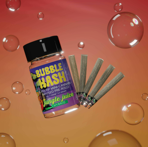 Amnesia - Jungle Juice - 0.7g x 5 Bubble Hash Infused Prerolls