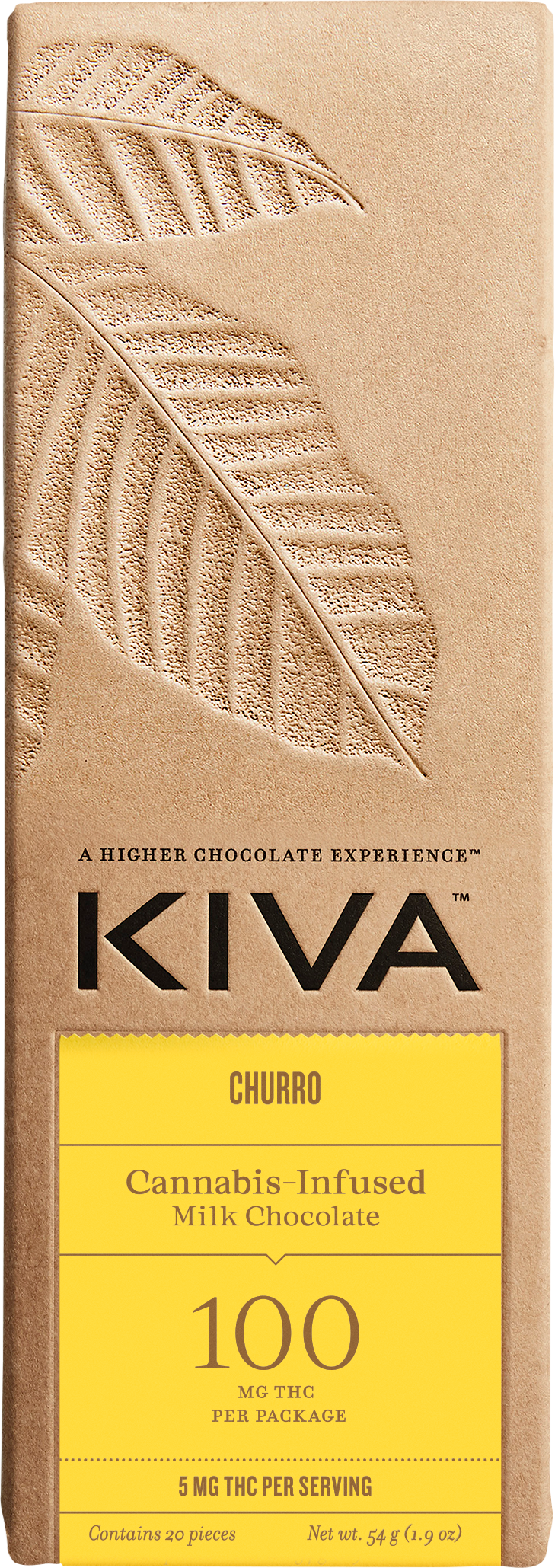 BARS - MILK CHOCOLATE CHURRO - 100MG