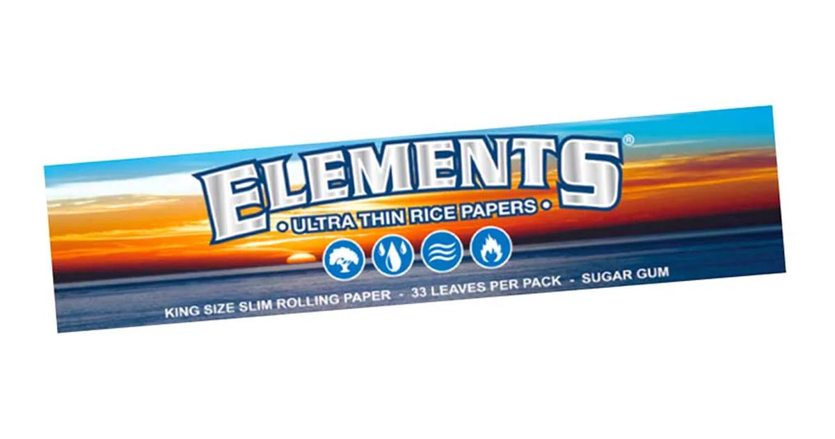 Elements - Ultra Thin Rice Papers - King Size Double Pack