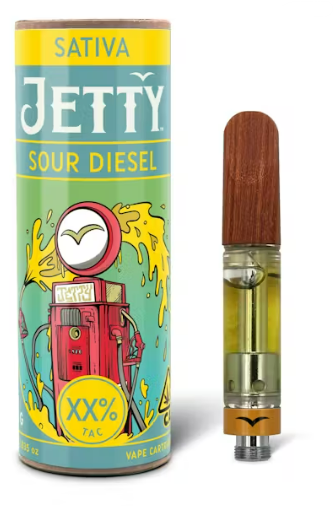Jetty Sour Diesel Sativa High THC Vape Cart