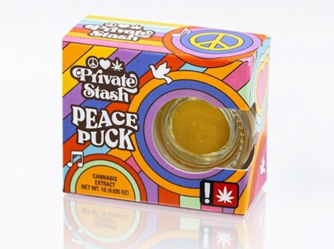 Peace Puck Day Cured Resin
