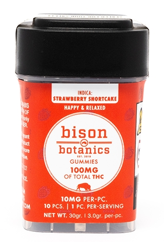 Indica Gummy Strawberry Shortcake 10pk