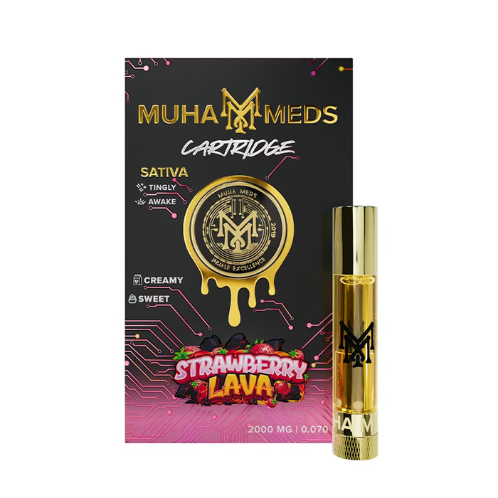 Muha Meds | 2g Vape Cart | Strawberry Lava