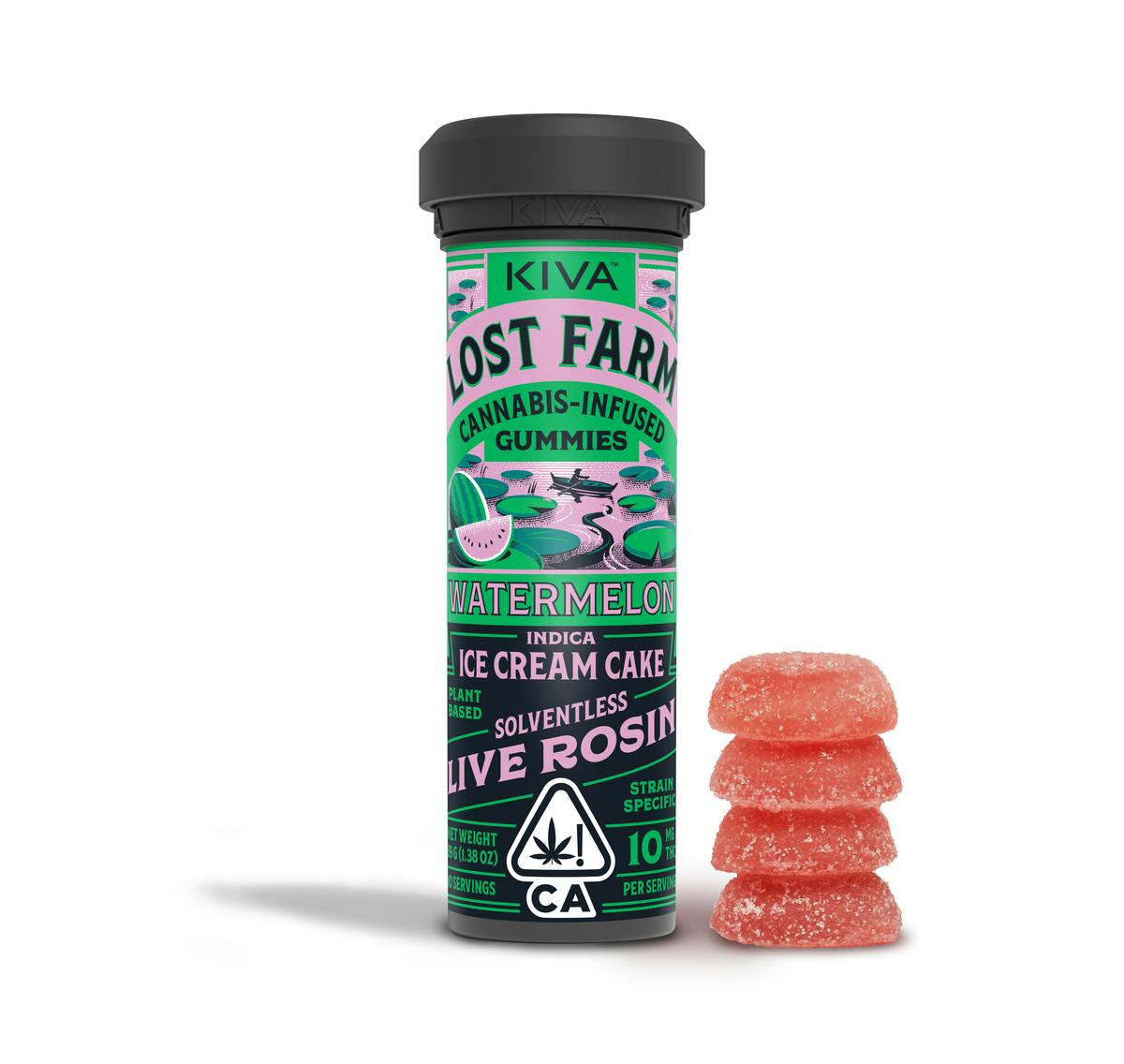 EDIBLE (SOLVENTLESS GUMMIES) - - INDICA - WATERMELON ICE CREAM ROSIN