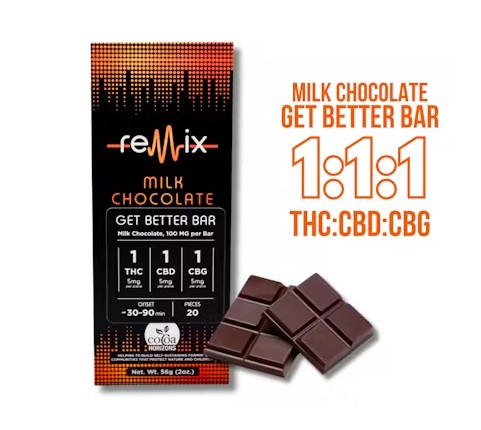 Milk Chocolate Get Better 1:1:1 Bar | 100mg