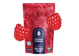 Choice Chews - Red Raz Haze (Sativa) 100mg