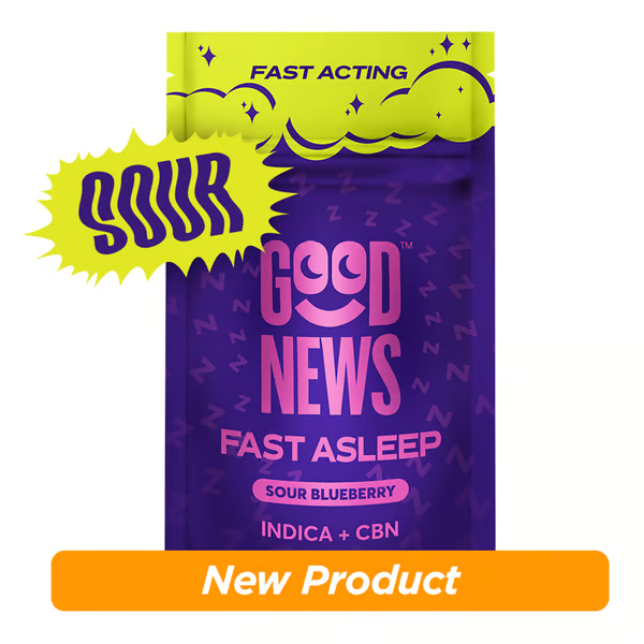 Fast Asleep - Sour Blueberry 2:1 Gummies 10pk 100mg