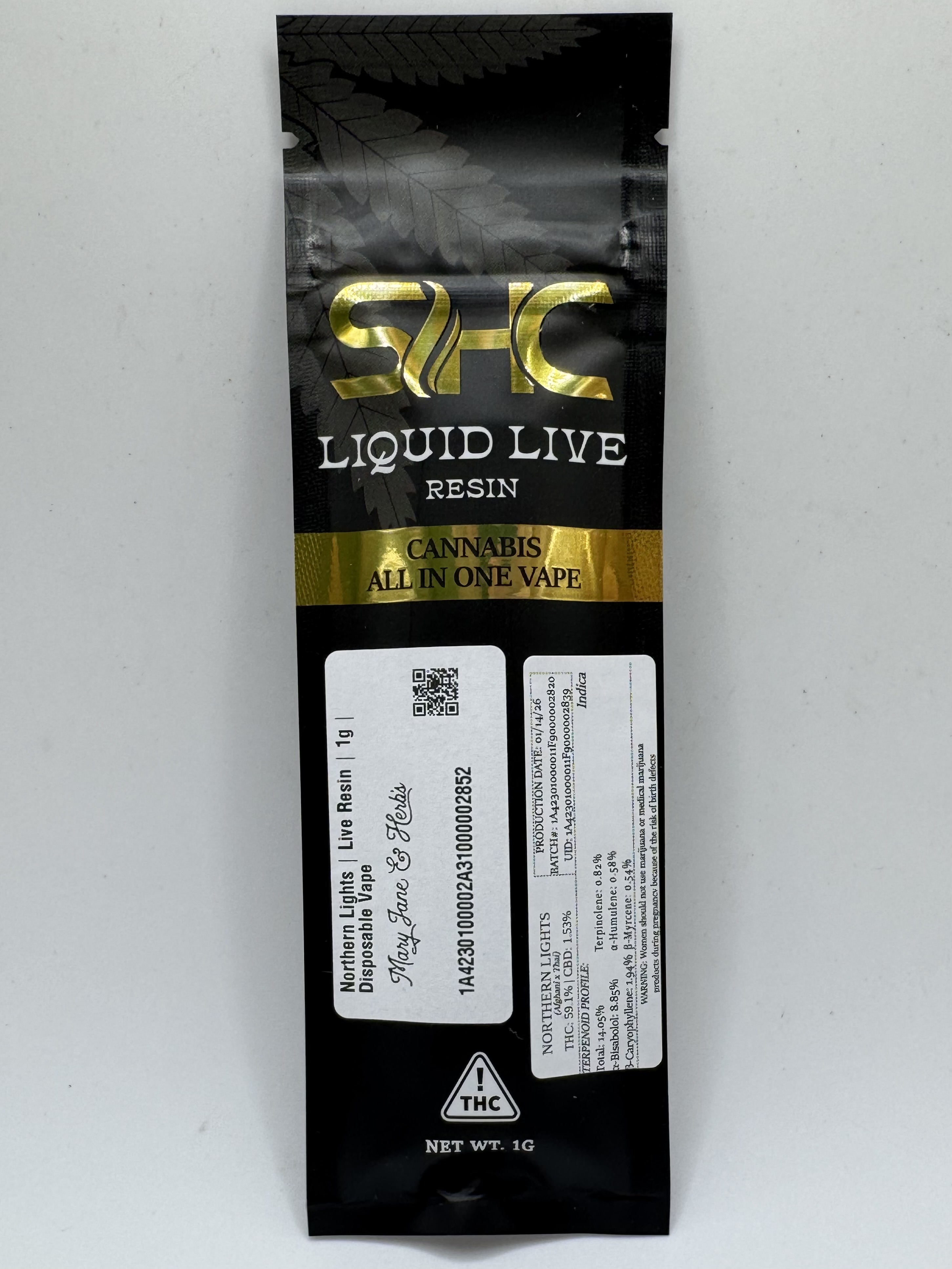 Northern Lights Live Resin Disposable