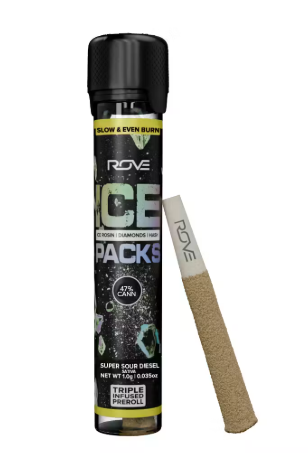 Rove Ice Packs I Super Sour Diesel Rosin Infused Pre Roll product photo