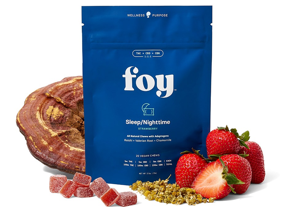 foy | Nighttime Strawberry | 1:1:1 | Gummies | 100mg