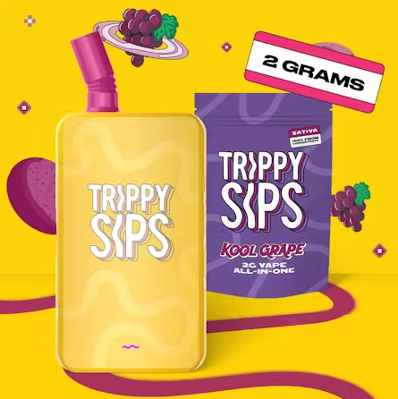 Trippy Sips - Kool Grape - 2g - Disposable Vape