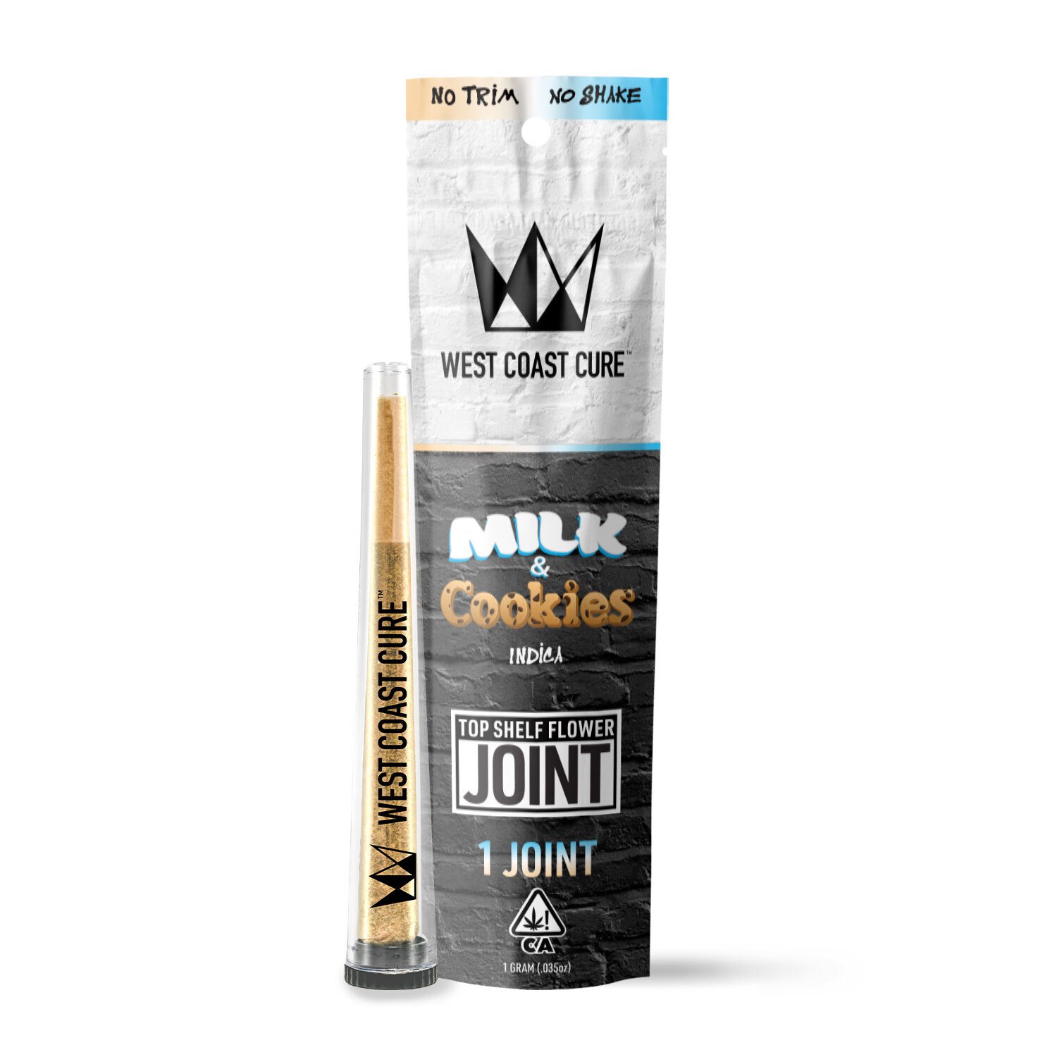 West Coast Cure 1g Preroll - Milk & Cookies