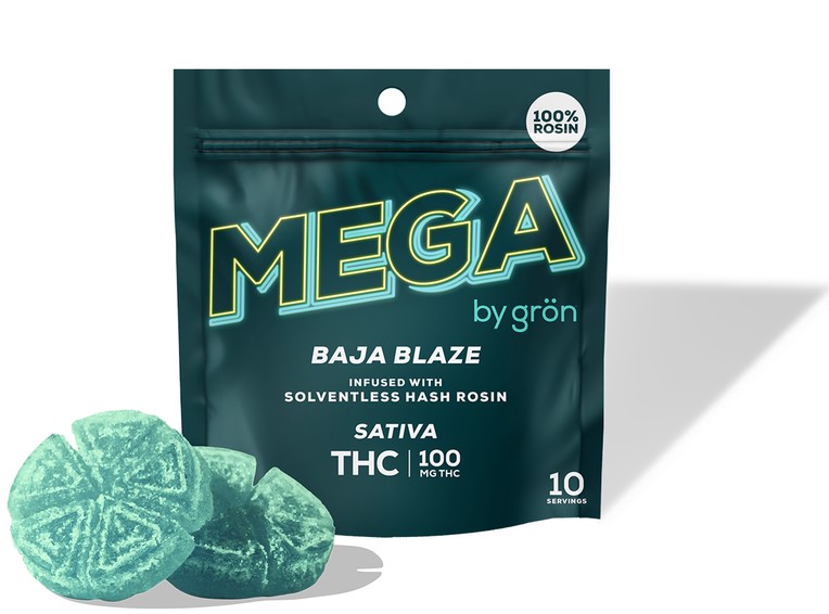 Grön - Baja Blaze MEGA PEARLS - Rosin Infused