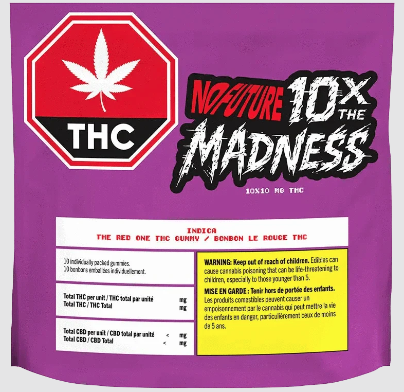 The Red One THC 10mg Indica x 10 Pcs Soft Chews