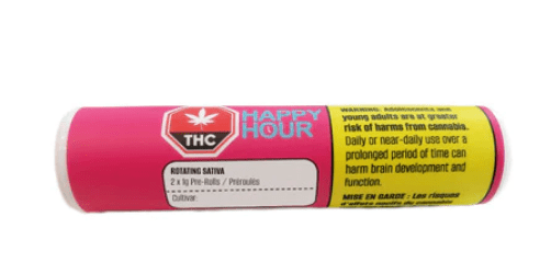 Happy Hour Special 2x1g Pre-Rolls (S - Tutti Frutti, I - Slurricane)