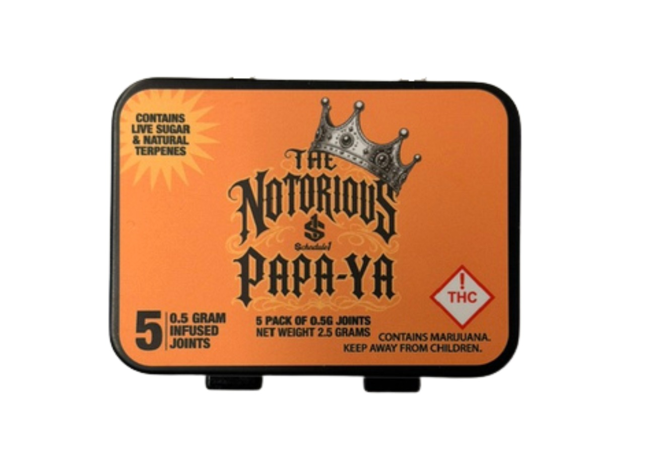 Schedule One - Infused PreRoll 5pk - Notorious Papa-ya (H)