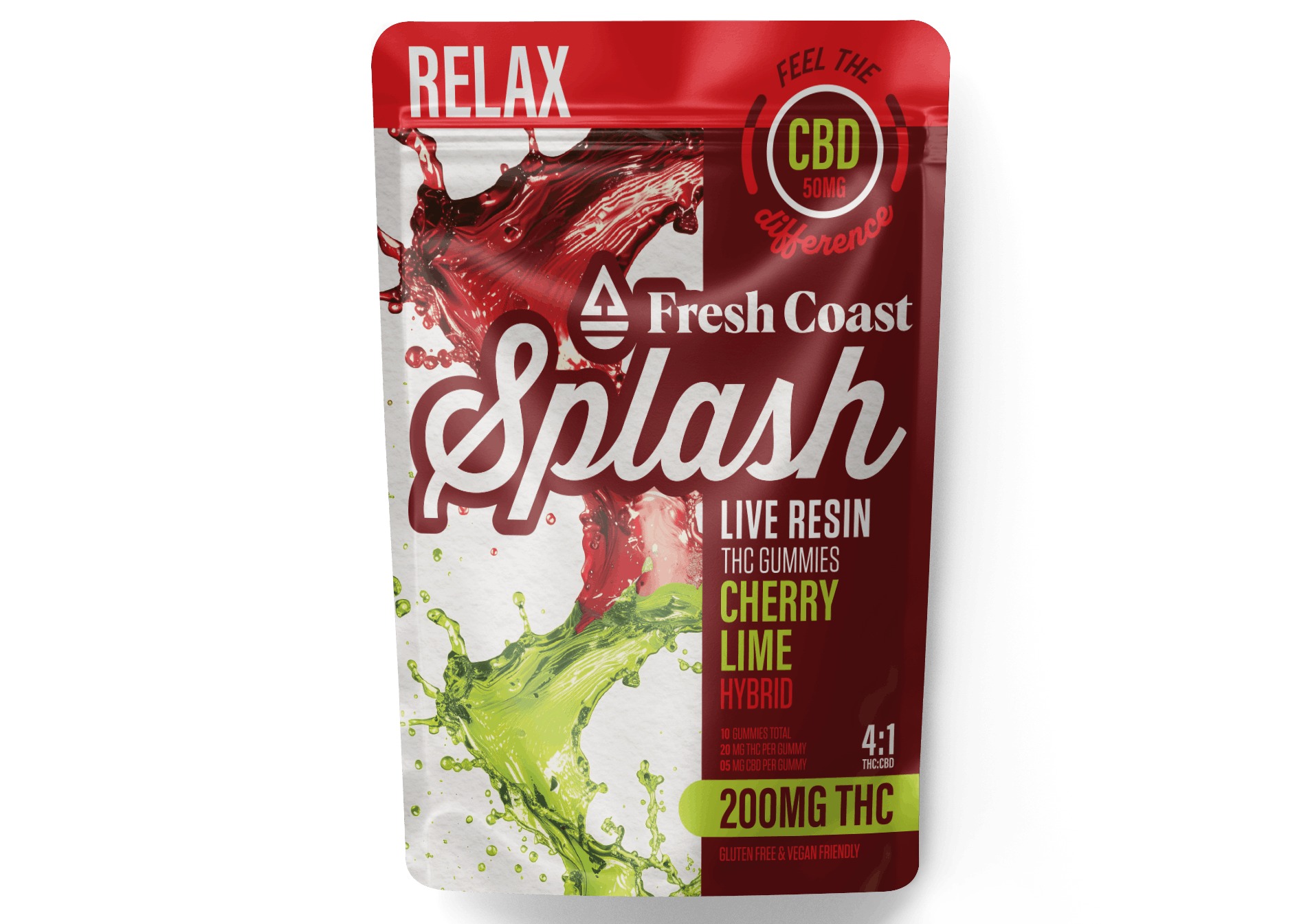 Splash | Cherry Lime 200mg 4:1 THC/CBD
