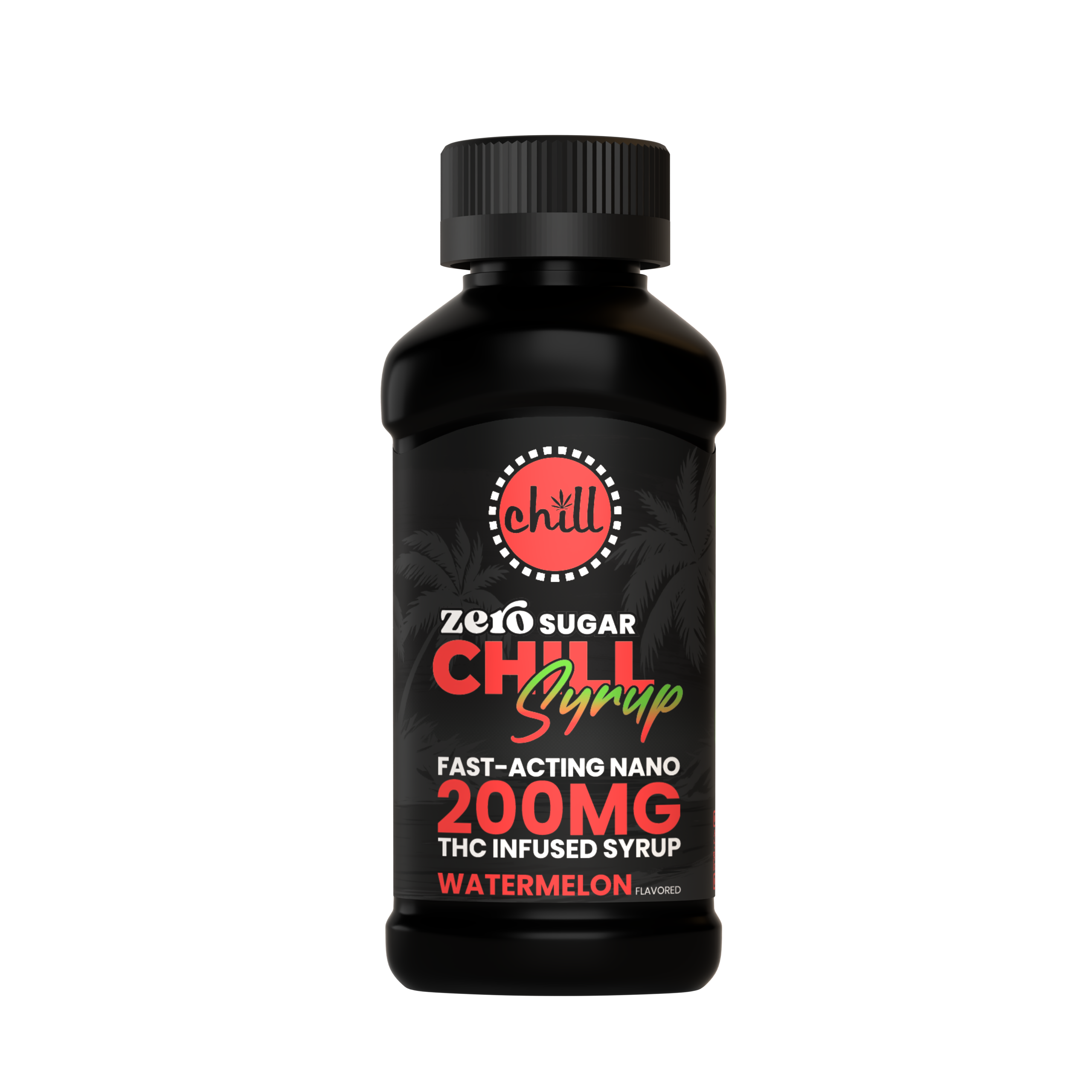 200mg Zero Sugar THC Syrup | Watermelon
