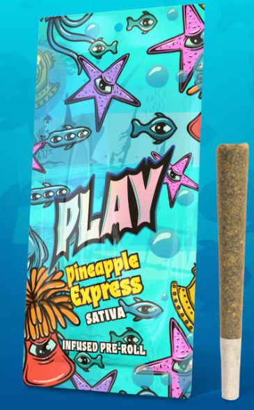 PLAY | Pineapple Express | Infused Pre-roll | 1.2g | Sativa