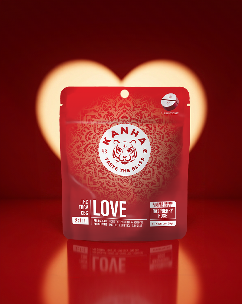 Love Raspberry Rose | 2:1:1 THC:THCv:CBG Nano Gummies | 10pk of 10mg* product photo