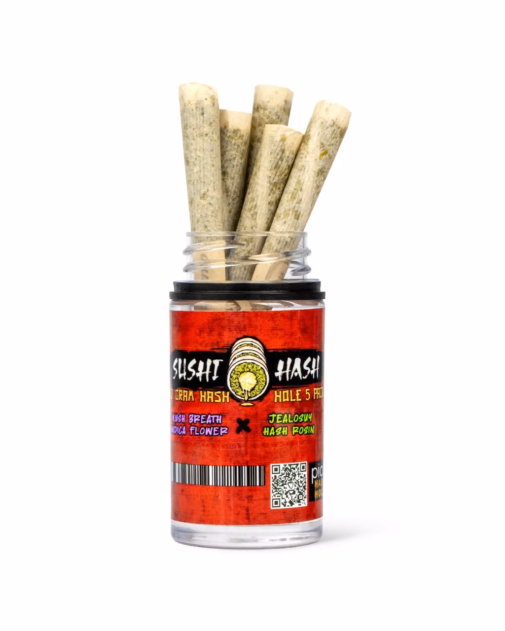 SUSHI HASH - KUSH BREATH X JEALOUSY - 5PK ROSIN HASH HOLE