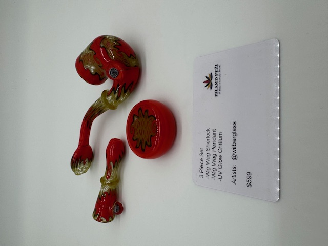 JN Orange 3-Piece Pipe & Chillum Set