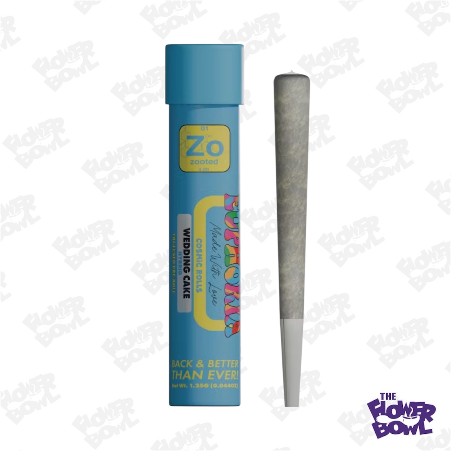 Zooted: Wedding Cake 1.25G Infused Preroll (H)