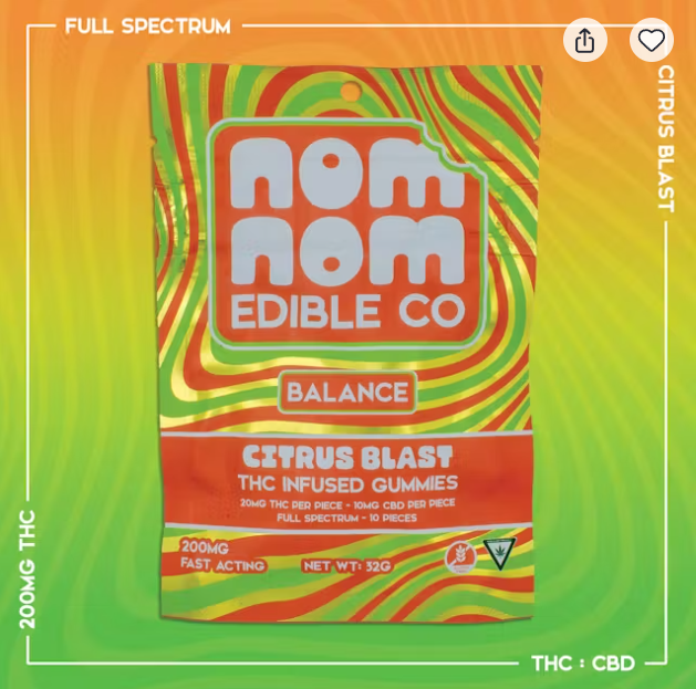 Citrus Blast | Infused Edible | 200mg | Sativa