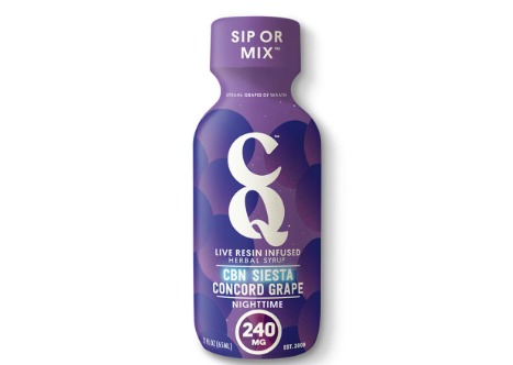 CQ - 2oz Live Resin Syrup - 200mg - 5:1 THC/CBN - Concord Grape