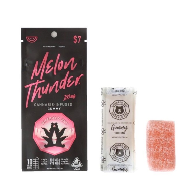 Emerald Sky - Melon Thunder (h) - Gummies - 100mg