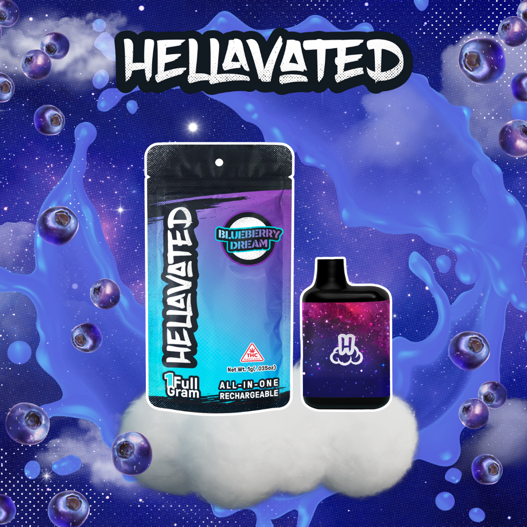 Blueberry Dream Cloud Bar Rechargeable Disposable 1g