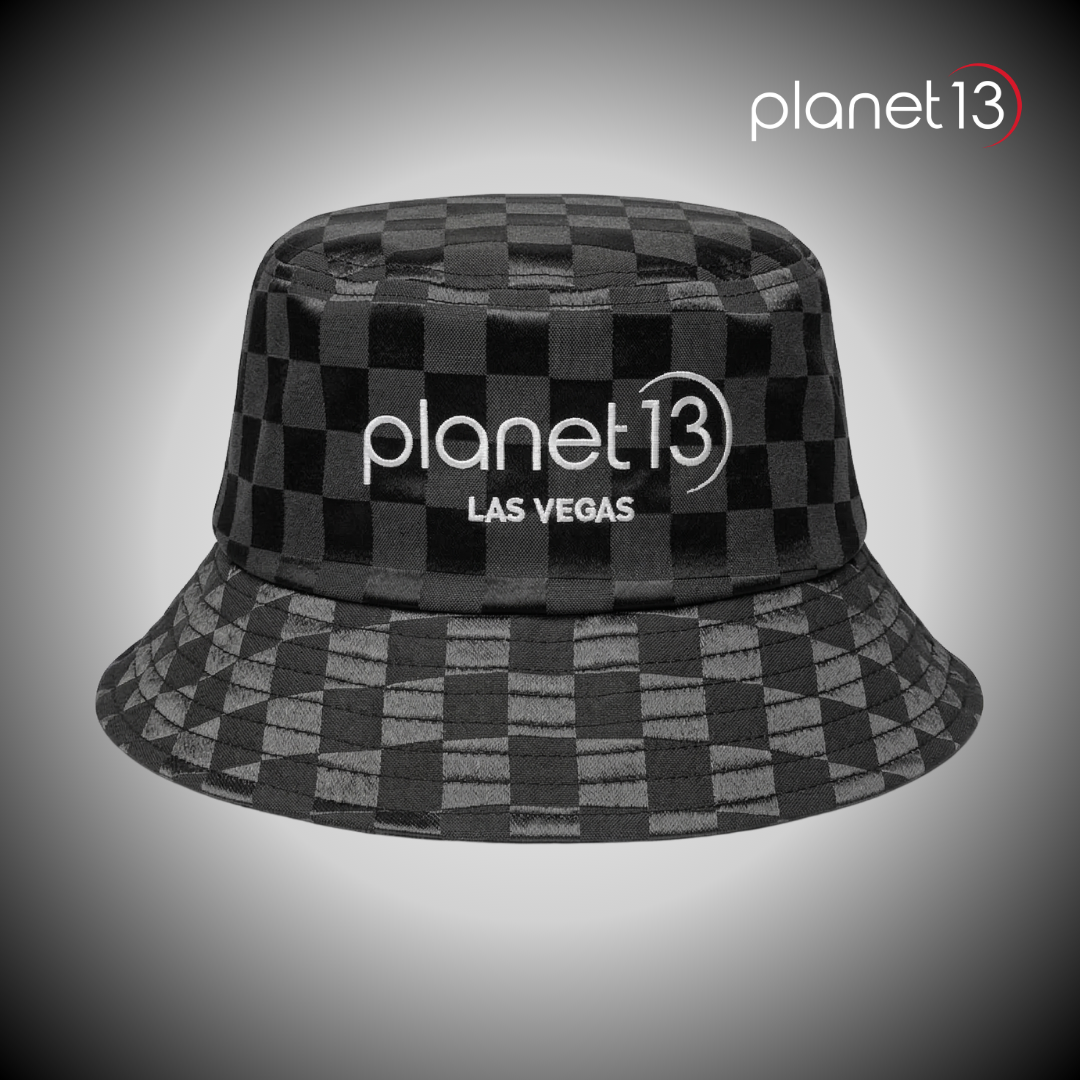 Black P13 Checker Bucket Hat