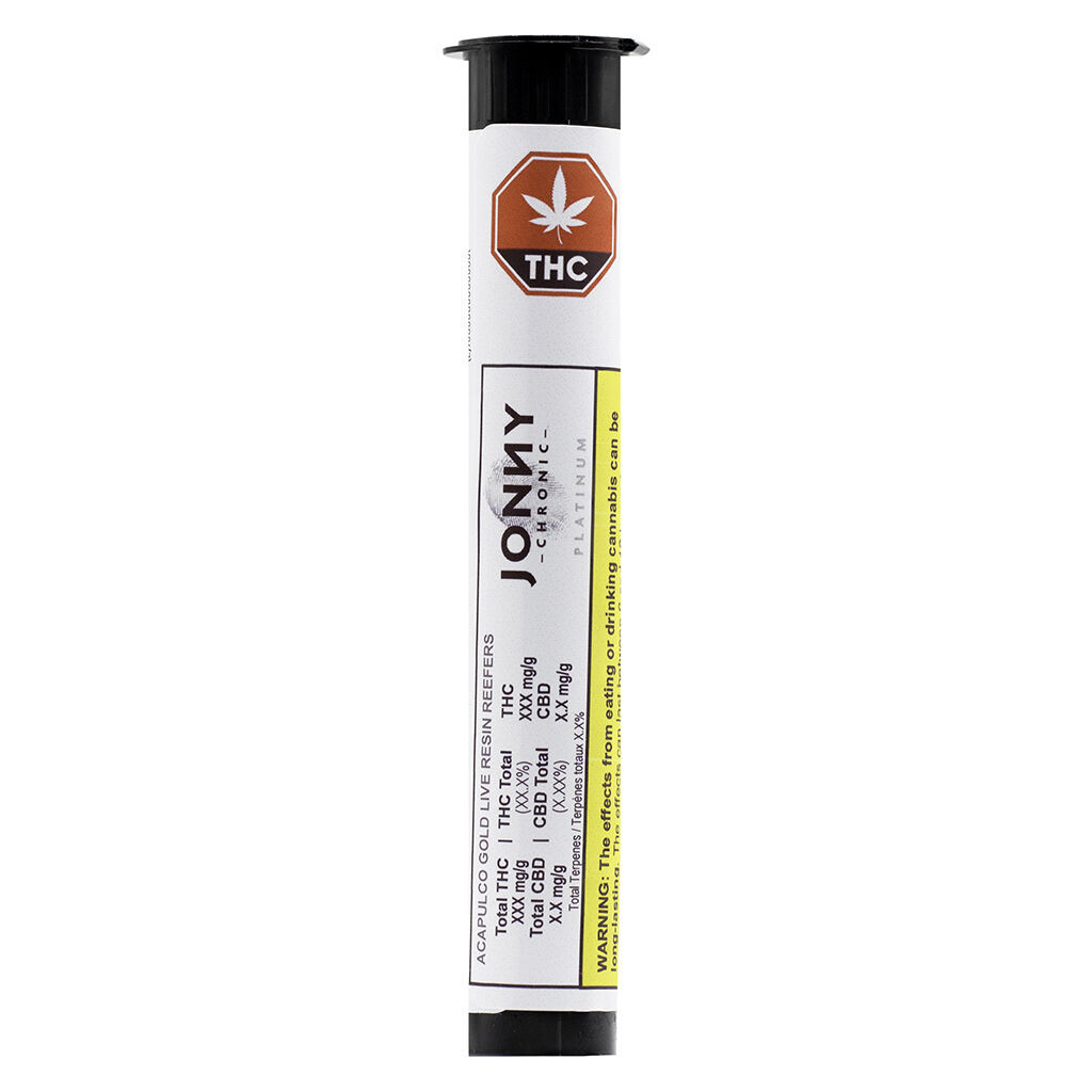 Jonny Chronic - Acapulco Gold Live Resin Reefers PRJs - 3x0.5g